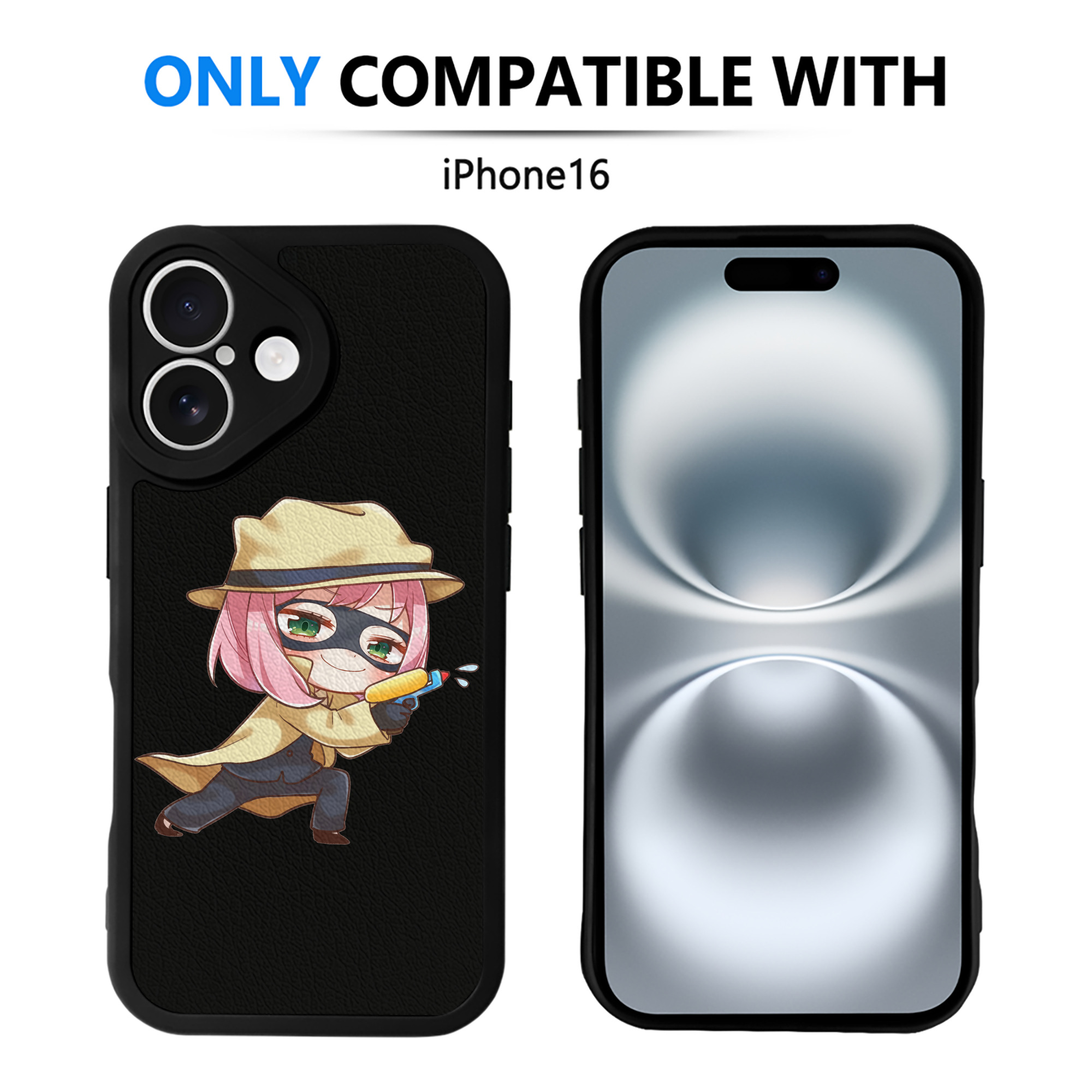 （画像用） SPY×FAMILY间谍家家酒 【iPhone 16シリーズ対応】シリコンスマホケース（レザー調） 材質：シリコン